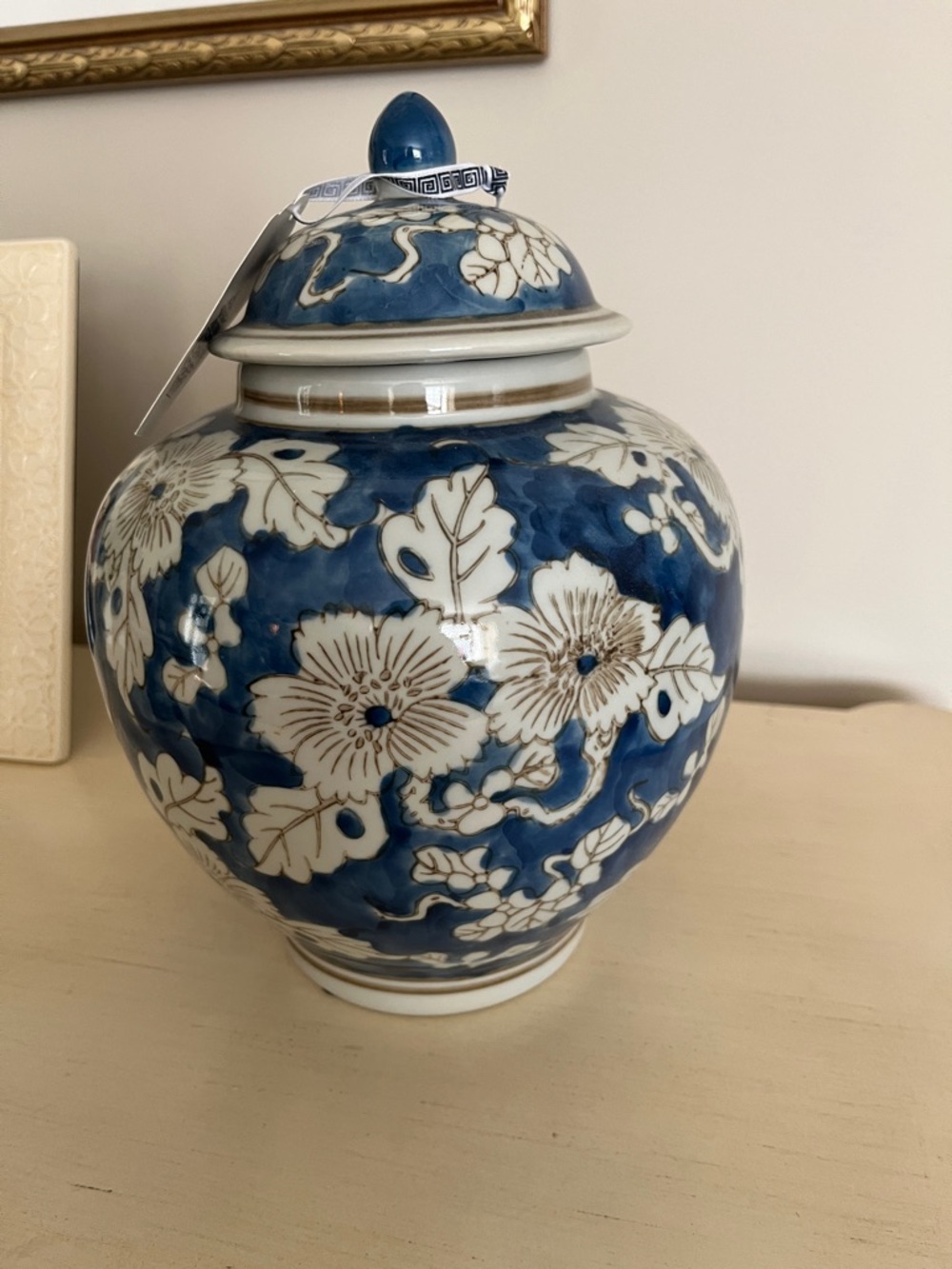 Halt Chinoiserie Ginger Jar Blue/White NEW - Picture 3 of 6